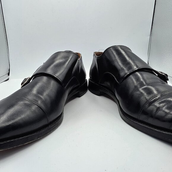 Allen Edmonds St. John's Double Monk Strap Mens Size 11.5 Black Dress Shoe - Picture 3 of 13